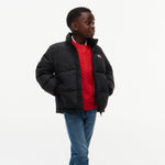 Tommy Hilfiger Boys Black Essential Puffer Jacket - back view