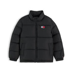 Tommy Hilfiger Boys Black Essential Puffer Jacket - front view