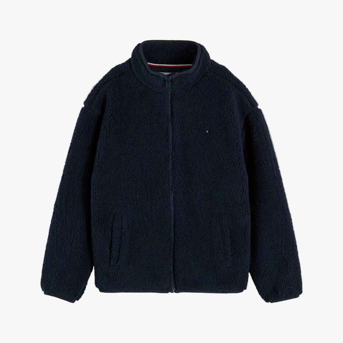 Tommy Hilfiger Boys Navy Full Zip Sweatshirt - front view