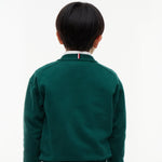 Tommy Hilfiger Boys Green Sweatshirt - logo detail view