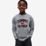 Tommy Hilfiger Boys Grey Sweatshirt - logo detail view