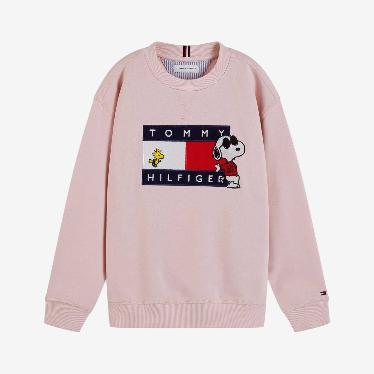 Tommy Hilfiger Baby Girls Pink Peanuts Crewneck - front view