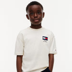 Tommy Hilfiger Boys Ivory Graphic T-Shirt - back view