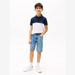 Tommy Hilfiger Colourblock Polo Navy/White | Casa Childrenswear