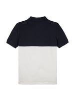 Colourblock Polo Navy/White