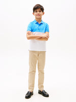 Colour Block Polo Blue/White