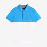 Colour Block Polo Blue/White