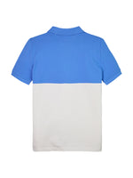 Colour Block Polo Blue/White