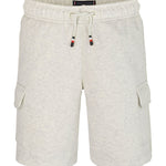 Tommy Hilfiger Cargo Sweatshort White Heather | Casa Childrenswear
