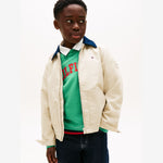 Tommy Hilfiger Boys Beige Cotton Jacket | Casa Childrenswear