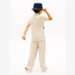 Tommy Hilfiger Boys Beige Colour Block Polo | Casa Childrenswear