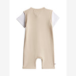 Tommy Hilfiger Baby Boys Beige Cotton Jersey Shortie | Casa Childrenswear