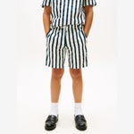 Tommy Hilfiger Boys Navy Stripe Linen Blend Short | Casa Childrenswear