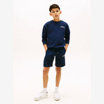 Tommy Hilfiger Boys Navy Monotype Logo Sweatshorts | Casa Childrenswear