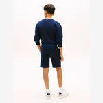 Tommy Hilfiger Boys Navy Monotype Logo Sweatshorts | Casa Childrenswear
