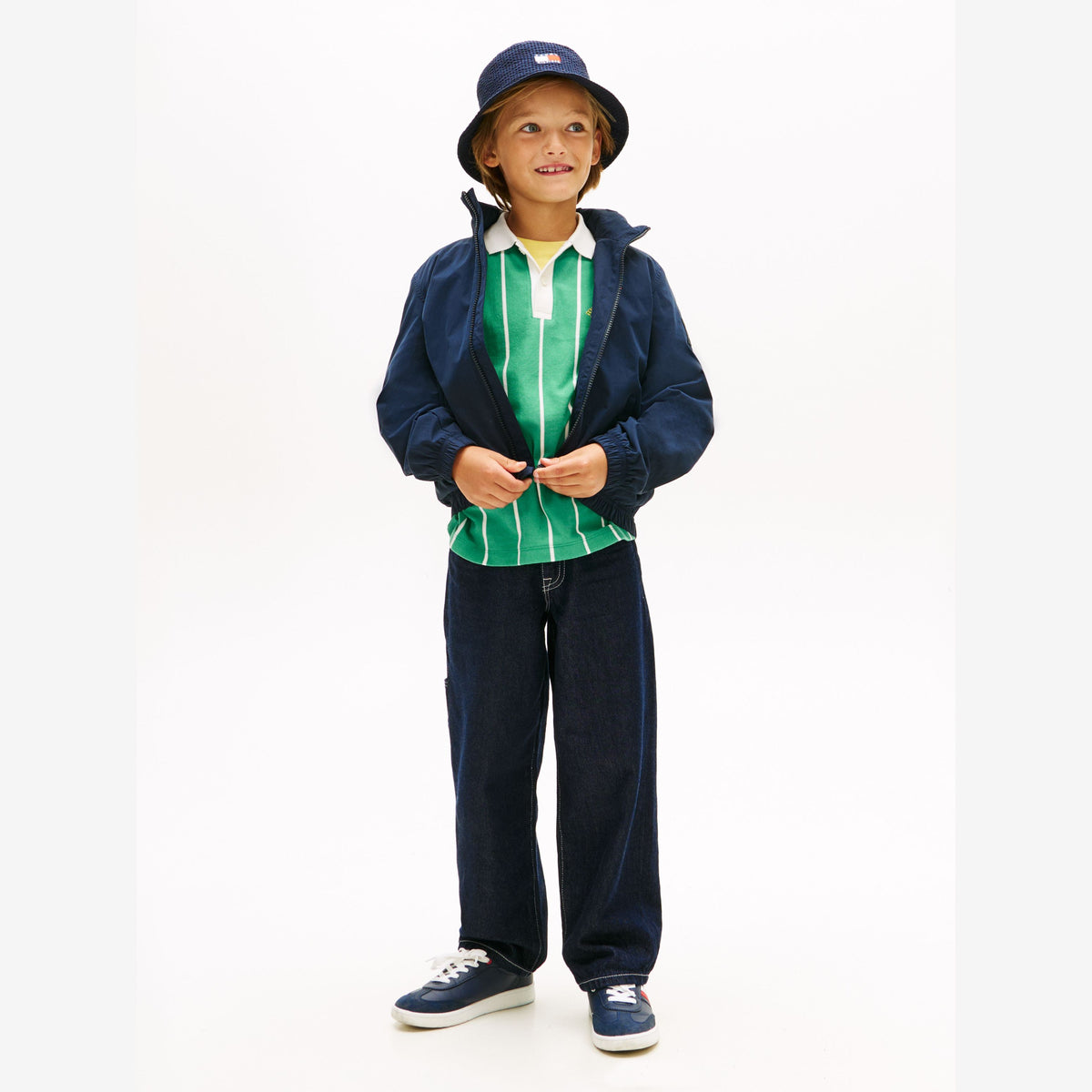 Tommy Hilfiger Boys Navy Essential Harrington Jacket | Casa Childrenswear