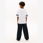 Tommy Hilfiger Boys White Varsity Stripes T-Shirt | Casa Childrenswear