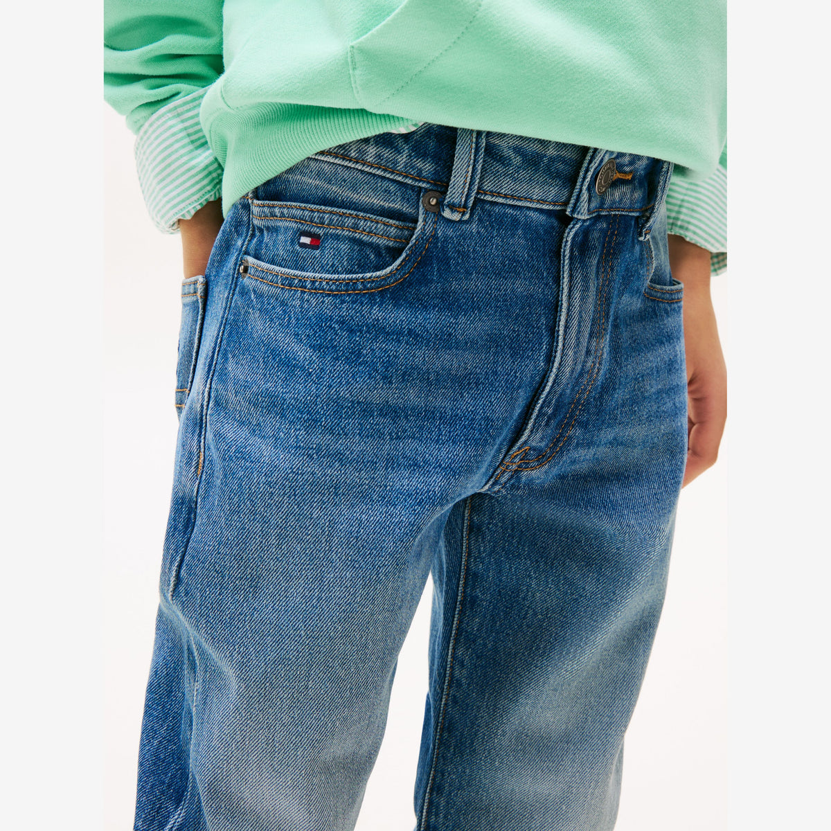 Tommy Hilfiger Light Blue Straight Denim Jean | Casa Childrenswear