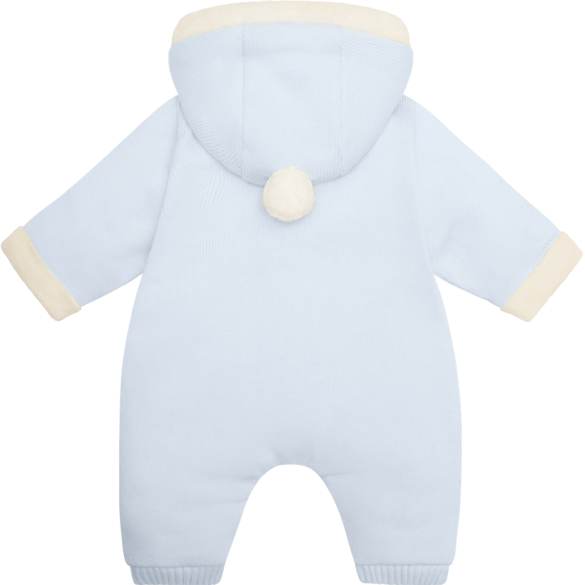 Emile et Rose Kane Blue Fur Trim Pramsuit | Casa Childrenswear