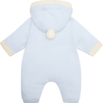 Emile et Rose Kane Blue Fur Trim Pramsuit | Casa Childrenswear