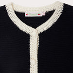 Bonpoint Navy Cherry Logo Cardigan | Casa Childrenswear