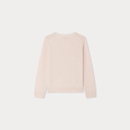 Bonpoint Light Pink Cherry Logo Jumper | Casa Childrenswear