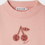 Bonpoint Pink Cherry Logo Sweatshirt | Casa Childrenswear