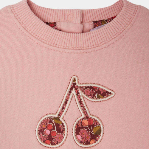 Bonpoint Baby Girls Cherry Logo Sweater | Casa Childrenswear