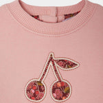 Bonpoint Baby Girls Cherry Logo Sweater | Casa Childrenswear