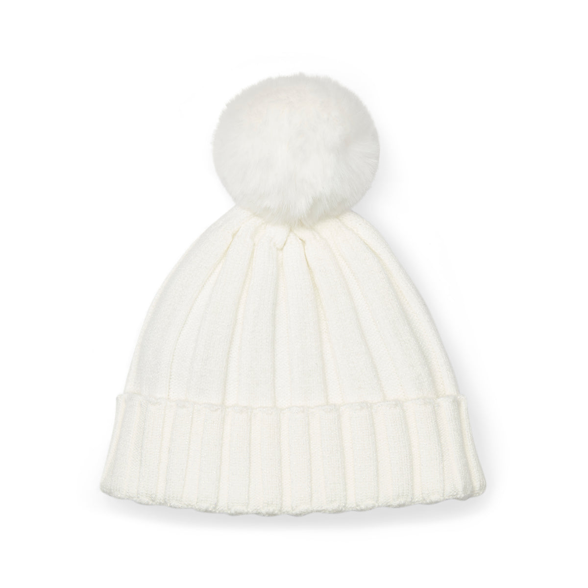 A Dee Mallory White Pom Pom Hat | Casa Childrenswear