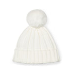A Dee Mallory White Pom Pom Hat | Casa Childrenswear