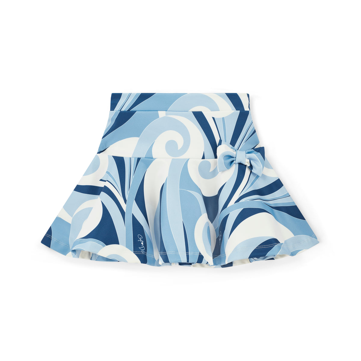 Nellie Blue Swirl Print Skirt Set