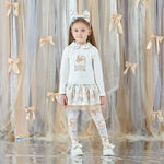 A Dee Betty White Bow Print Drop Waist Dress | Casa Childrenswear