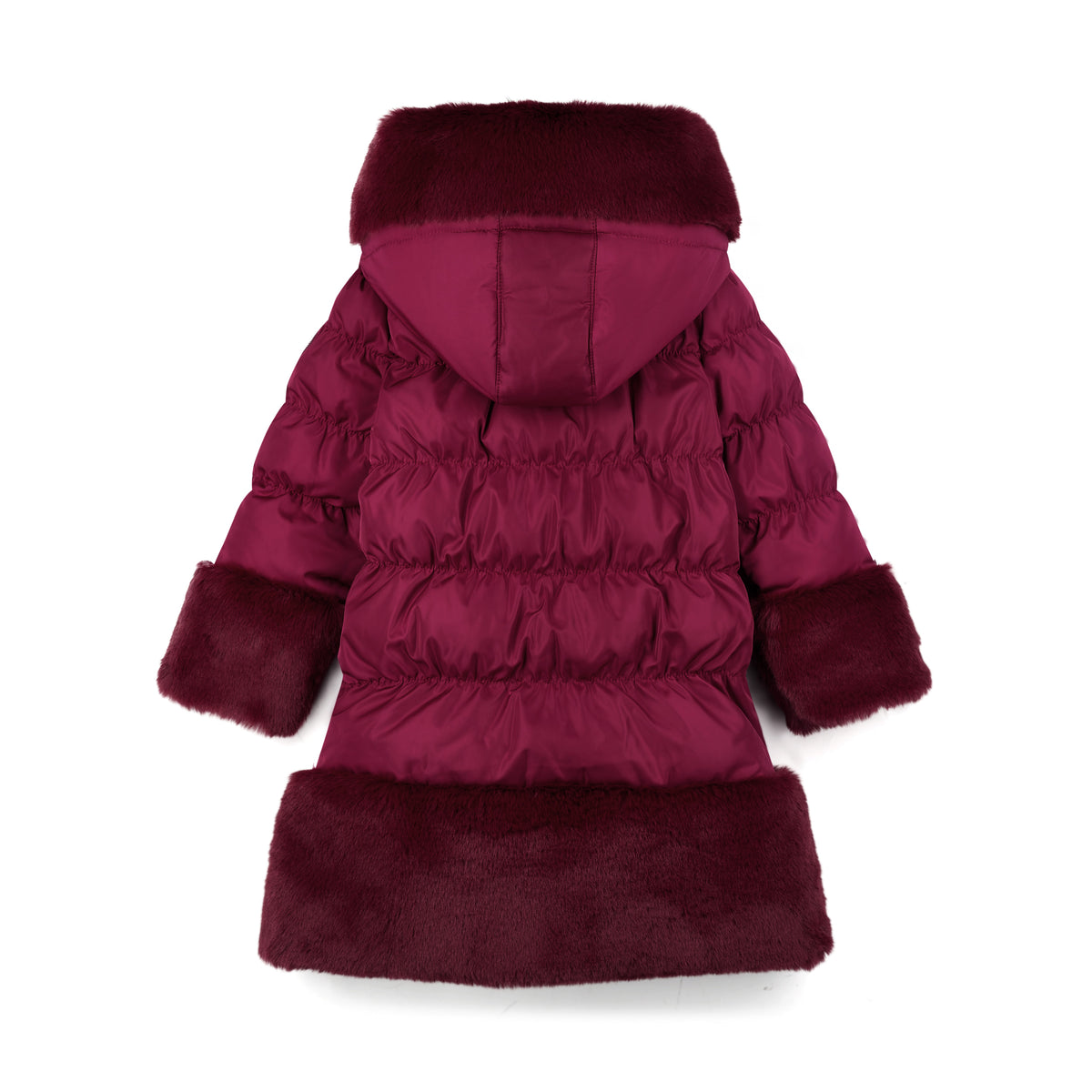 A Dee Aurora Cherry Fur Trim Jacket | Casa Childrenswear