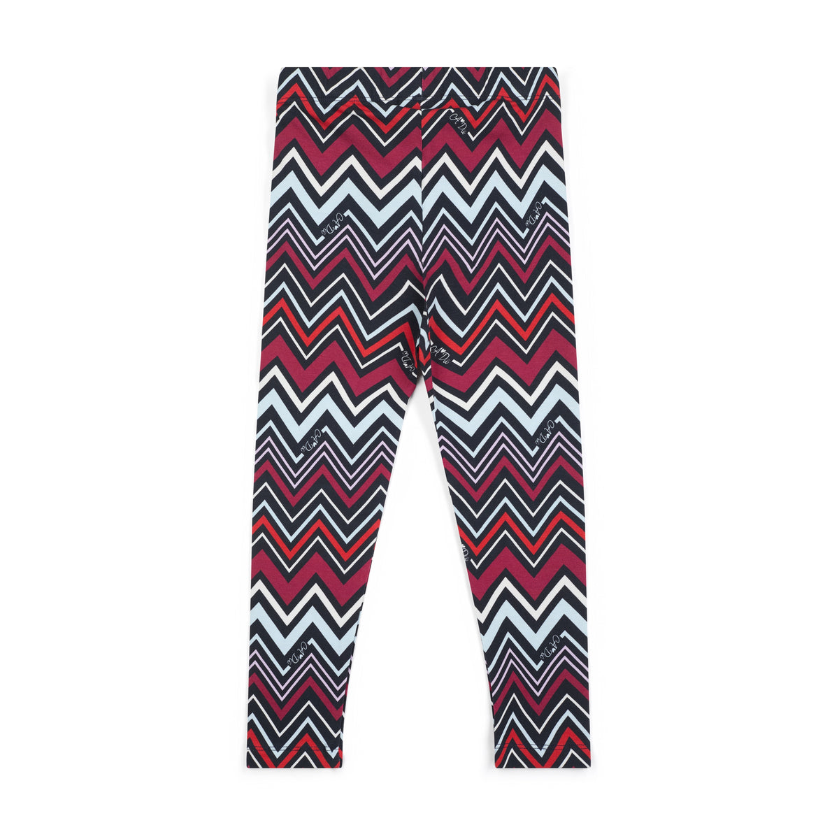 A Dee Crissy Navy Chevron Print Peplum Legging Set | Casa Childrenswear
