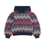 A Dee Coco Navy Chevron Print Flare Tracksuit | Casa Childrenswear