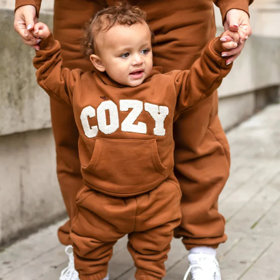 Cozy Brown Tracksuit | Casa Childrenswear
