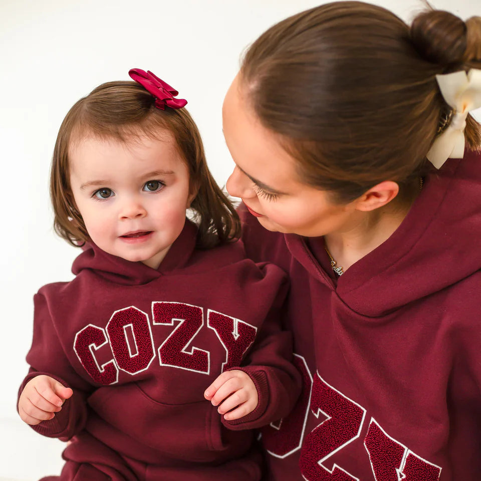 Cozy Burgundry Tracksuit | Casa Childrenswear