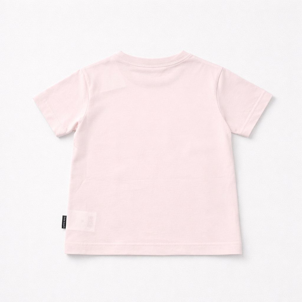 Girls Pink Palm Dog T-Shirt | Casa Childrenswear