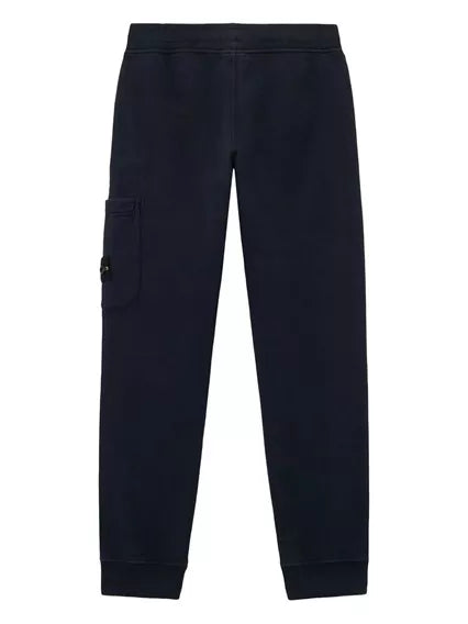 Stone Island Navy Logo Tracksuit Bottoms | Casa Childrenswear