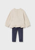 Mayoral Navy & Grey Pullover & Leggings Set | Casa Childrenswear