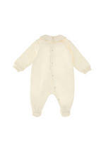 Moschino Baby Ivory Teddy Logo Babygrow | Casa Childrenswear