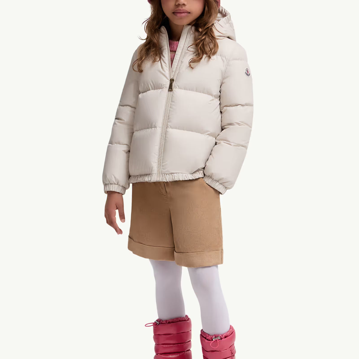 Moncler Enfant Beige Cascar Jacket | Casa Childrenswear