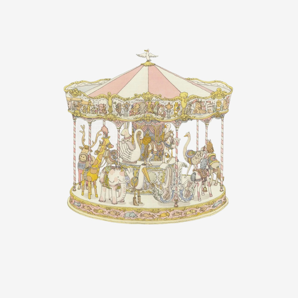 Atelier Choux Blanket Carré - Carousel Pink | Casa Childrenswear