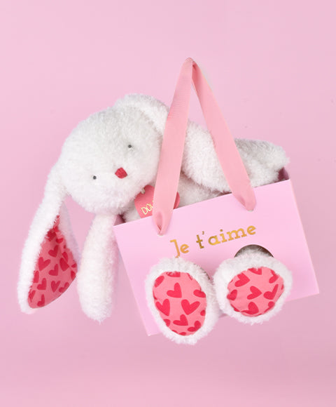 Doudou et Compagnie "Je t'aime" Rabbit 25cm in gift bag | Casa Childrenswear