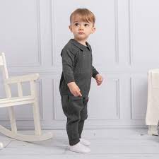 Baby Boy Charcoal Knit Leisure Set