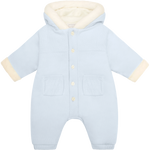 Emile et Rose Kane Blue Fur Trim Pramsuit | Casa Childrenswear
