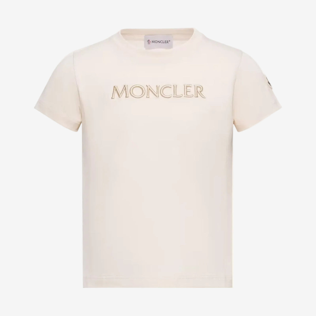 Moncler Enfant Girls Beige T-Shirt | Casa Childrenswear