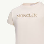 Moncler Enfant Girls Beige T-Shirt | Casa Childrenswear