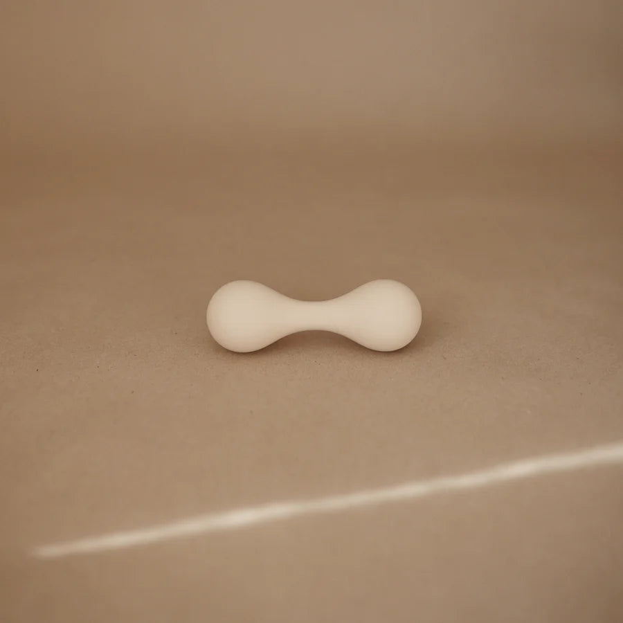Mushie Silicone Rattle Toy - Sand | Casa Childrenswear